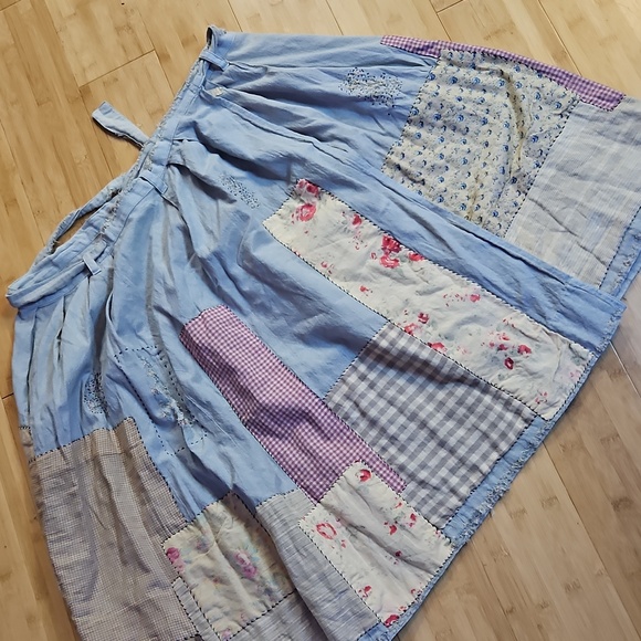 Magnolia Pearl Patchwork Wrap Around  Skirt - Picture 1 of 14